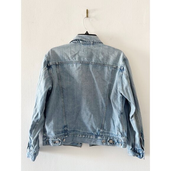 Levi's Women's Ex Boyfriend Denim Jacket Light Wash Size Small (S) - Picture 2 of 5